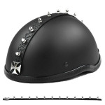 Helmets Inc Metal Spike Strip Maltese Cross Helmet Mohawk - Flash Sale