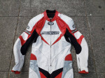 MOTORCYCLE LEATHERS 1 PIECE RIDING SUIT, SIZE 44, FIELDSHEER, NEW.