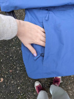 THE NORTHFACE JACKET RAINCOAT SHELL WOMENS M MEDIUM BLUE