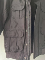 Boy's H&M Black Size 5/6 Fully Lined Hooded Jacket