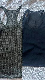 2 Sheer/Mesh fashion tank tops