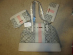 New w Tag Women's Satchel Bag Time and Tru 3 Piece Set