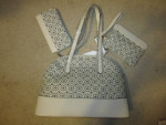 New w Tag Women's Satchel Bag Time and Tru 3 Piece Set