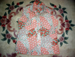 New Vintage 1970s Tropical Patchwork Print Blouses * Hot Stuff!