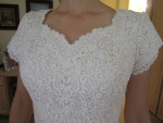 wedding dress and accessories