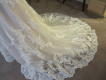 wedding dress and accessories
