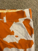 LOUDMOUTH Burnt Orange and Gray Cow Print Pants 38 x 32L