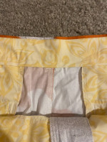 LOUDMOUTH Burnt Orange and Gray Cow Print Pants 38 x 32L