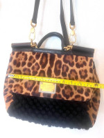 Authentic DOLCE GABBANA Miss Sicily HandBag Leopard $800. Orig$2740