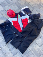 Boys Ski Clothing Set with helmet