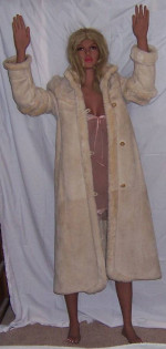 womans sheepskin shearling coat long