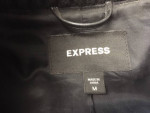 EXPRESS BLACK KNIT ZIP FRONT JACKET Sz Medium