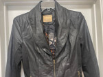 ALPINESTARS by DENISE FOCIL WOMENS BLACK LEATHER JACKET Sz Small