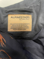 ALPINESTARS by DENISE FOCIL WOMENS BLACK LEATHER JACKET Sz Small