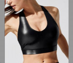 CARBON38 TAKURA SHINE BLACK SPORTS BRA Sz XL LIKE NEW