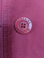 MOSCHINO Red Trench Coat Sz S Italy