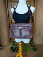 Vintage Etienne Aigner Leather Purse Oxblood Burgundy Shoulder Bag