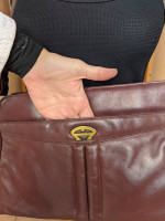 Vintage Etienne Aigner Leather Purse Oxblood Burgundy Shoulder Bag