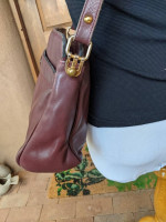 Vintage Etienne Aigner Leather Purse Oxblood Burgundy Shoulder Bag
