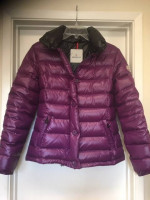 MONCLER PURPLE PUFFER WINTER DOWN JACKET Sz 4 Fits MEDIUM