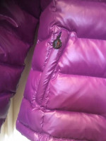 MONCLER PURPLE PUFFER WINTER DOWN JACKET Sz 4 Fits MEDIUM