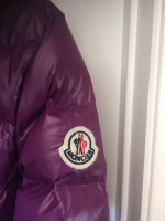 MONCLER PURPLE PUFFER WINTER DOWN JACKET Sz 4 Fits MEDIUM