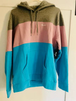 Primitive Mens Size LG Grey, Magenta & Turquoise Skateboard Hoodie New With Tags