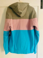 Primitive Mens Size LG Grey, Magenta & Turquoise Skateboard Hoodie New With Tags