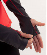 LULULEMON RED DARK GRAY FORME ZIP JACKET Sz 8