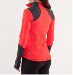 LULULEMON RED DARK GRAY FORME ZIP JACKET Sz 8