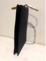 Brand New Purse/Computer Bag from Bloomingdales Blk with Bamboo Handle