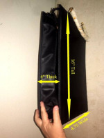 Brand New Purse/Computer Bag from Bloomingdales Blk with Bamboo Handle