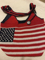 The Sak Purse  in Red, White and Blue