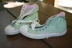 NOS Converse HIGH TOPS Mint Green Sz Mens 10 Womens 12 eu 44