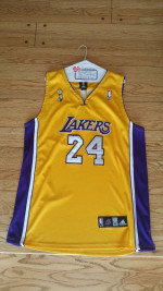 Kobe Bryant -- Adidas #24 Jersey 52 XXL -- Lakers NBA Finals Home Gold