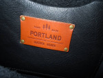 Portland Leather Black Medium Zippered Tote