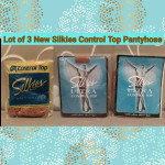 LOT OF 3 NEW SILKIES CONTROL TOP PANTYHOSE SIZE M