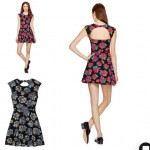 TALULA FLORAL FIT FLARE DRESS Sz XS Small NEW
