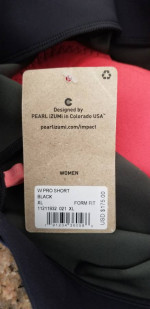 NEW with Tags Pearl Izumi PRO Short WOMENS XL, cost $185