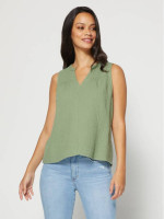 Women's Gap Size XS Crinkle Gauze Tank