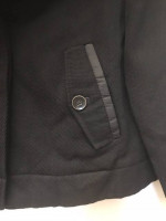 DIESEL WOMENS BLACK WOOL COTTON HOODED JACKET Sz XXS NEW