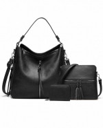 WOMEN FASHION HANDBAGS WALLET TOTE SHOULDER PURSE 4PCS SET NEW