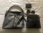 WOMEN FASHION HANDBAGS WALLET TOTE SHOULDER PURSE 4PCS SET NEW