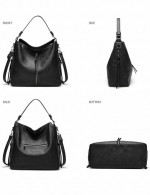WOMEN FASHION HANDBAGS WALLET TOTE SHOULDER PURSE 4PCS SET NEW