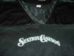 Football Jersey Black Mesh Station Casinos Size M  Brand New