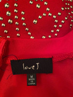 RED EMBELLISHED TOP size Medium