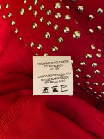 RED EMBELLISHED TOP size Medium