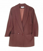 Women's Kristen Blake Brown Wool Coat Sz 14