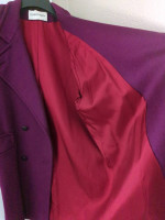 CHARLES KLEIN Long Wool Coat Overcoat Womens Size 10-12 Forstmann Wool