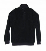 Men's Black Sherpa Quarter Snap Pullover 2XL New w/ Tags